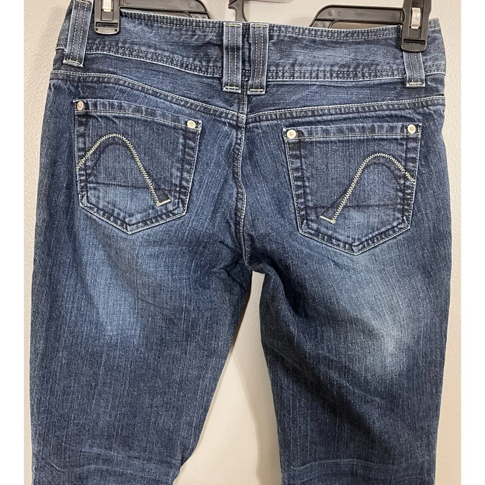 Vintage Guess Riviera‎ Flare Women's size 29 Dark Wash Blue Denim jeans Y2K